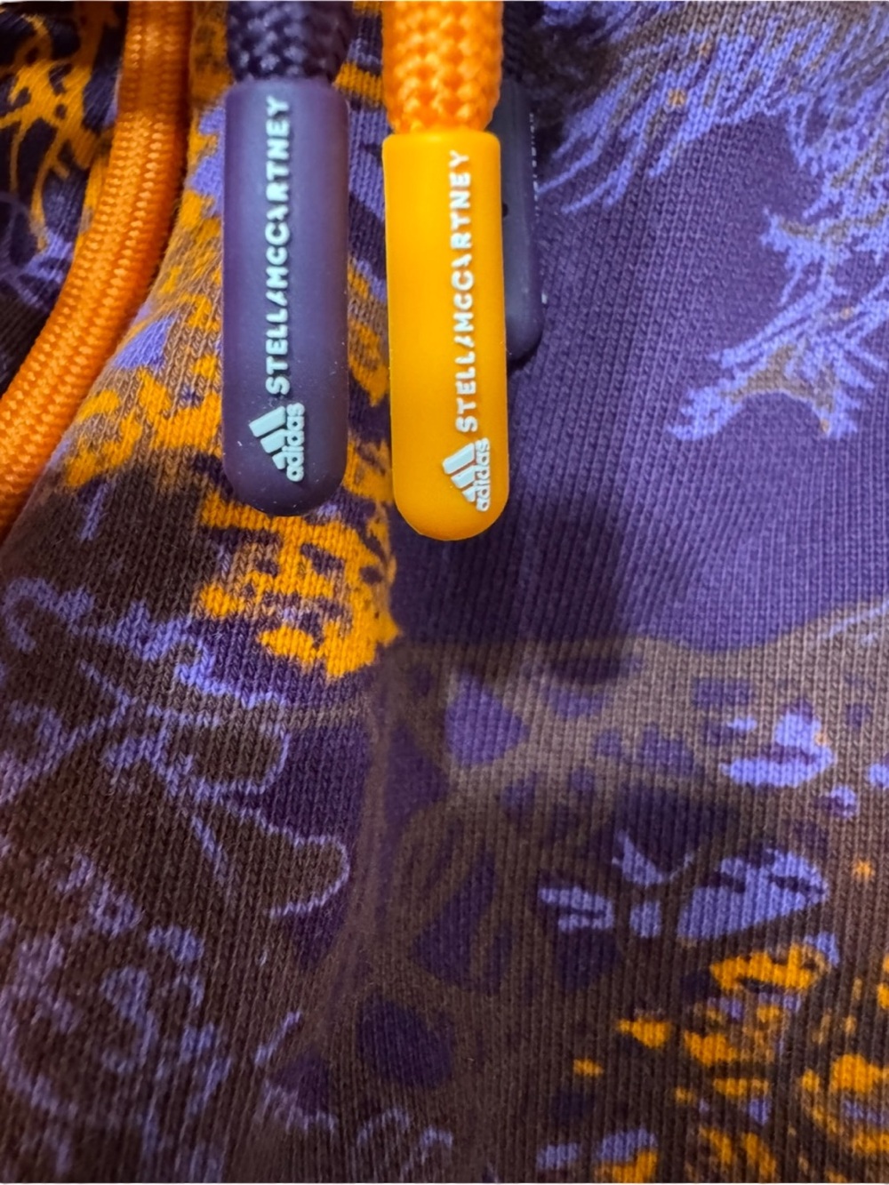 Adidas x Stella McCartney Printed Joggers Psychedelic Tree Purple & Orange Large - Picture 14 of 16